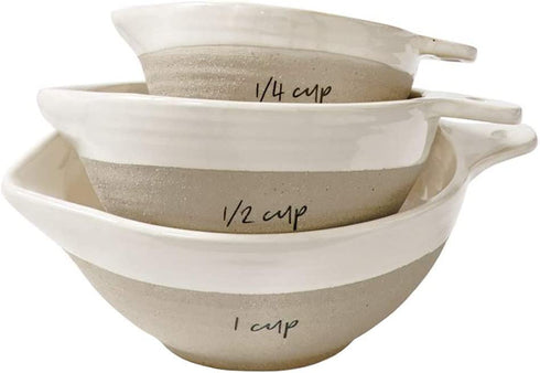 Mud Pie Stoneware Measuring Cups
