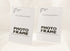 Photo Booth Frames - 5x7 Inch Clear Acrylic Display, Slanted Back Vertical Standing Plastic Picture or Display Sign Holder with Inserts - 12 Count