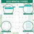 2023 Planner Refills - 2023 Weekly & Monthly Planner Refill, A6 Refill Paper, A6 Planner Inserts, 3-3/4" x 6-3/4", Planner Refills 2023 with Monthly Tabs, 6-Hole Punched, Loose Leaf