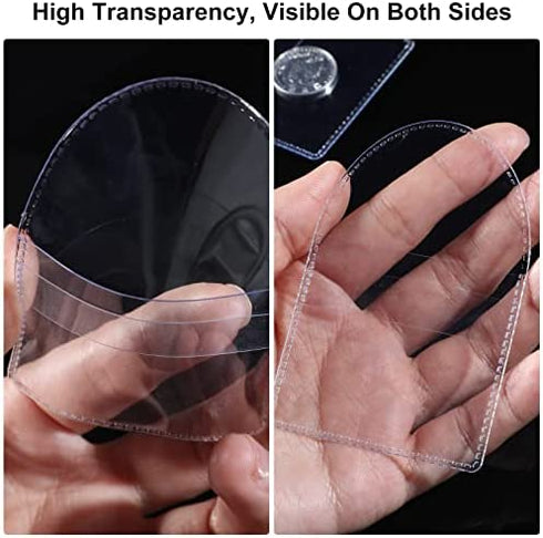50 Pcs Single Pocket Coin Sleeves Collectors Individual Clear Plastic Sleeves Holders Small Coin Holders Plastic Coin Pouch Single Coin Protector for Coins Jewelry and Small Items Storage (2.2 Inches)