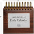 Motivational & Inspirational Perpetual Daily Flip Calendar with Self-Standing Easel (Woodgrain)