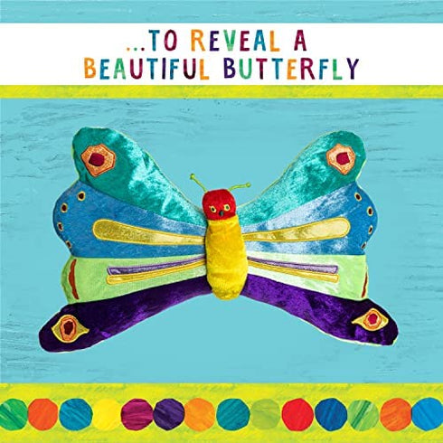 World of Eric Carle, The Very Hungry Caterpillar Butterfly Reversible Stuffed Animal Plush Toy, 16"