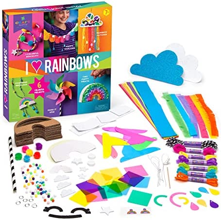 Craft-tastic – I Love Rainbows Craft Kit – Make 6 Colorful Arts & Crafts Projects