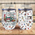 64HYDRO 12oz Sewing is My Passion Sewing Pattern Insulated Wine Tumbler with Lid - Stainless Steel Wine Glass for Travel, Office, Home - ABLZ2206001Z