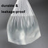 2 Gallon Small Plastic Trash Bags, 7.5 Liters Clear Wastebasket Liners Garbage Bags for Home, Office, Bathroom, 100 Counts