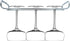 Wine Glass Rack Under Cabinet Shelf Glasses Holder With Drying Stemware Rack Under Counter Wine Glass Holder Metal Hanger Hanging Rack for Bar and Kitchen (silver 4 set)