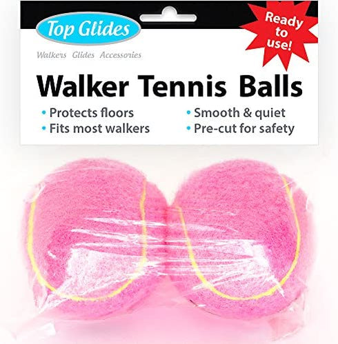 Pre-Cut Walker Glide Balls - 15 Colors & Styles (Pink)