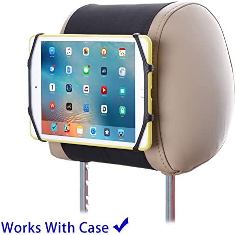 TFY Car Headrest Mount Silicon Holder for Game Machine Nintendo Switch and Other Tablets