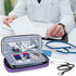 Trunab Stethoscope Case with Inner Divider, Stethoscope Carrying Case Compatible with 3M Littmann/MDF/ADC and Extra Accessories for Nurses, Pediatric Doctor or Medical Students,Purple (Patent Pending)