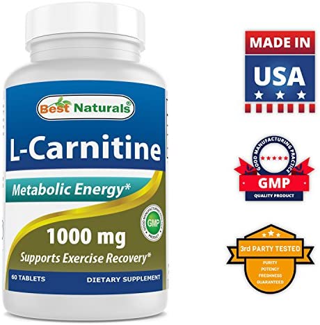 Best Naturals L-Carnitine 1000mg 60 Tablets (60 Count (Pack of 1))