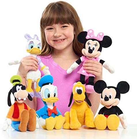 Disney Junior Mickey Mouse Beanbag Plush - Daisy Duck, by Just Play