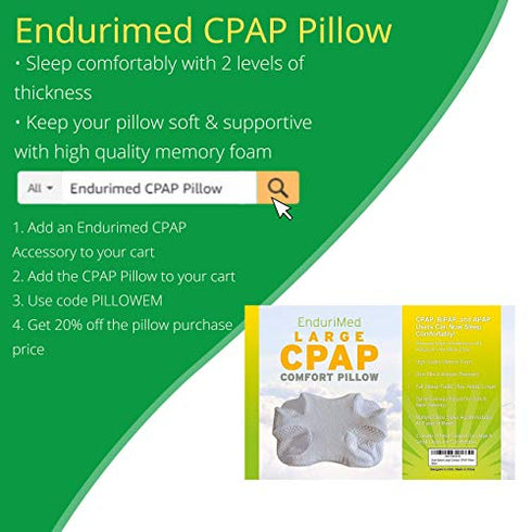 CPAP Neck Pad - Premium CPAP Strap Covers by Endurimed - Compatible with Headgear Strap for CPAP - Comfort Cushions for Most Full Face Mask