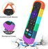 Case for Roku Voice Remote Pro, Cover Roku Ultra 2020/2019/2018 Remote Control Silicone Protective Controller Back Sleeve Holder Universal Replacement Skin New Battery Protector (Rainbow)