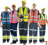 A-SAFETY Enhanced Visibility Safety Vest,, Hi Viz 2 Band And Braces Waistcoat safe for Motorcycle, Running/Jogging, Bike/Bicycle Riding Outdoor Activities, Yellow