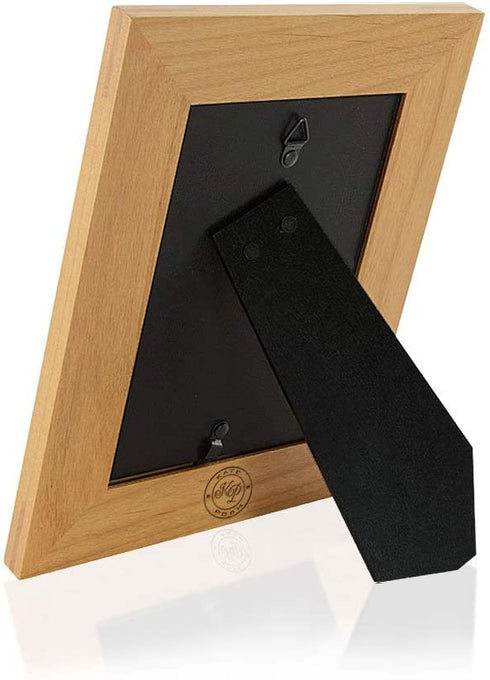 KATE POSH - Our 10th Wedding Anniversary Picture Frame, 10th, 10 Years Anniversary, 10 Years of Marriage, 120 Months of Love - Engraved Natural Wood Picture Frame (4x6-Vertical)