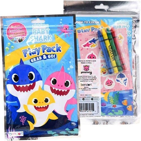 Baby Shark Pinkfong Grab and Go Play Packs (Pack of 12)