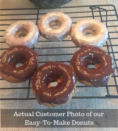 Diabetic Kitchen Cinnamon Keto Donut Mix - Sugar Free Muffin Mix - 3 Net Carbs Gluten Free - 8g Fiber Non-GMO No Artificial Sweeteners or Sugar Alcohols