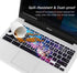 CaseBuy Keyboard Cover for ASUS Chromebook Flip C433 C434TA 2-in-1 Laptop, ASUS C302CA/C423NA/C425TA/C433TA-AS384T/C434TA-DH342T DSM4T DS384T C523NA 14" Chromebook, Letters in Upper Case, Galaxy Black