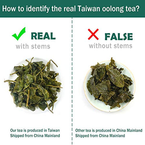 FullChea - Natural Alishan Oolong Tea Loose Leaf - Formosa Oolong High Mountain Tea - Taiwan Gaoshan Ulong Tea - Taiwanese Green Oolong Tea for Health (8.8oz / 250g)