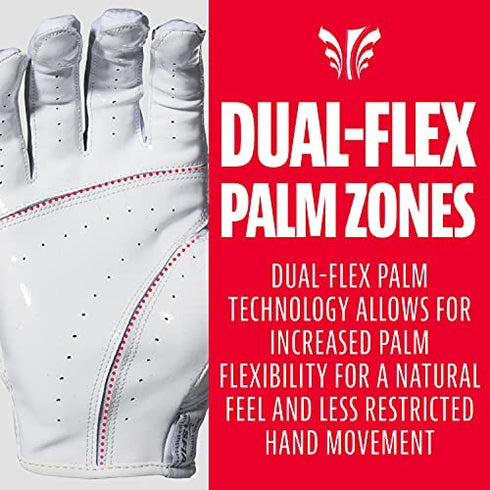 Franklin Sports Football Receiver Gloves - Adult and Youth Football Receiver Gloves - Extra-Grip Premium Football Gloves for All Ages - Hi-Tack - SFIA Approved