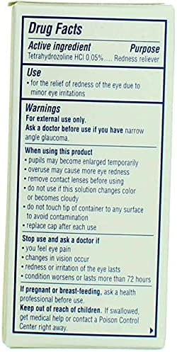 Visine Original Redness Reliever Eye Drops - 0.5 oz, Pack of 2