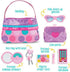 Play Circle by Battat – Princess Purse Style Set – Pretend Play Multicolor Handbag and Fashion Accessories – Toy Makeup, Keys, Lipstick, Credit Card, Phone, and More for Kids Ages 3 and Up (8 pieces)