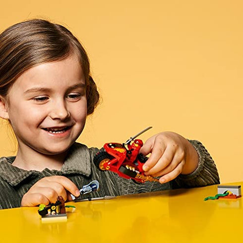 LEGO NINJAGO Legacy Kai’s Blade Cycle 71734 Ninja Motorcycle Playset Building Kit, Featuring NINJAGO Kai and a Snake; New 2021 (54 Pieces)