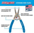 Channellock 927 8-Inch Snap Ring Plier | Precision Circlip Retaining Ring Pliers | Includes 5 Pairs of Interchangeable Tips | Made in the USA