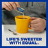 EQUAL 0 Calorie Sweetener, Yellow, Sugar Substitute, Zero Calorie Sugar Alternative Sweetener Packets, Sugar Alternative, 100 Count