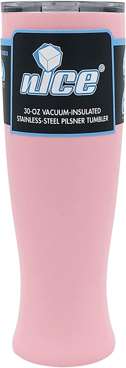 nICE TPF-515666 30 OZ Pilsner Beer Glass-Pink, 1 Count (Pack of 1)
