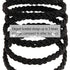 Black Braided Hair Ties for Women 18 Pcs Hair Ties Braided Hair Tie Braided Ponytail Holders Braided Hair Elastics Men Bracelet Thick Bands