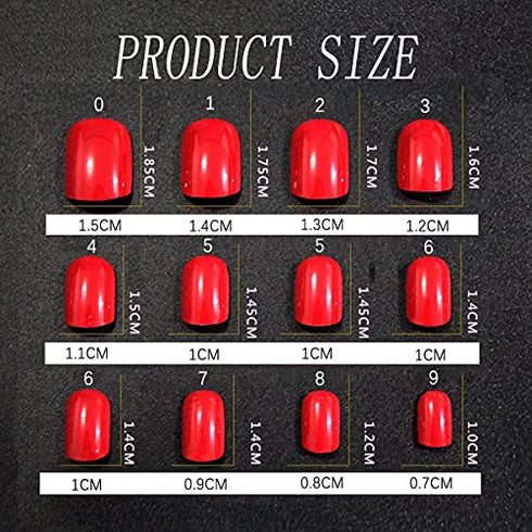 6 Packs (144 Pcs) Matte Short Square Press on Nails, Acrylic Short False Nails Full Cover Set Artificial Nails Fake Solid Color with Glue Nail File for Women…