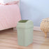 Asking 1.8 Gallon Small Trash Can with Swing-top Lid, Plastic Garbage Bin, Green