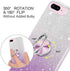 BENTOBEN iPhone 8 Plus Case, iPhone 7 Plus Case, Sparkly Glitter Slim Phone Case with 360° Ring Holder Kickstand Car Mount Supported Dual Layer Protective Cover for iPhone 8 Plus/iPhone 7 Plus, Purple