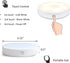 Warm White / Cold White Touch Night Lights, USB Rechargeable LED Cabinet Light, Stick On Anywhere Closet Light for Bathroom, Bedroom and Counter, Dimmable, 2 Pieces