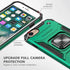 Reejax iPhone SE 2020 Case,iPhone 7 Case,iPhone 8 Case with Screen Protector,Heavy Duty Rugged Cover with Magnetic Ring Kickstand,Protective Phone Case for iPhone 7/8/SE 2020 Dark Green