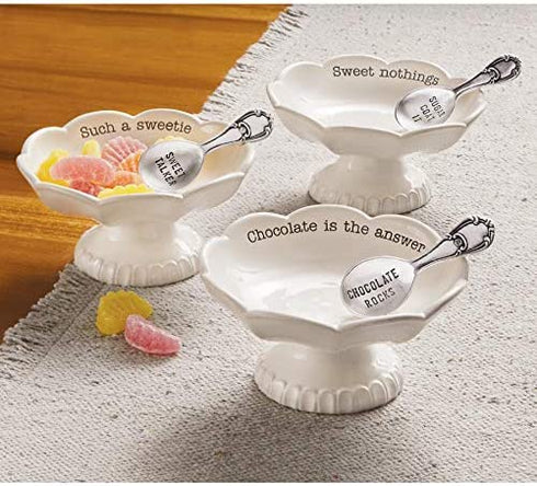 MUD PIE CHOCOLATE CIRCA CANDY DISH SET