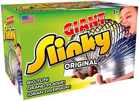 The Original Giant Slinky Walking Spring Toy, Metal Slinky, Toys for 3 Year Old Girls and Boys, Party Favors, Fidget Toys, by Just Play