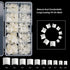 Short Nail Tips - TOEDO 1000PCS French Short Style Nail Tip Natural Acrylic Nail Tips 10 Sizes False Nails for Nail Art Salon