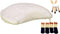 Toddler Chair Cushion & feet Covers Set, Bunny White, Washable, Memory Foam, for Wooden Toddler Chair
