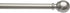 Amazon Basics 1-Inch Curtain Rod with Round Finials - 1-Pack, 36 to 72 Inch, Nickel