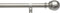 Amazon Basics 1-Inch Curtain Rod with Round Finials - 1-Pack, 36 to 72 Inch, Nickel