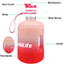 BuildLife Gallon Motivational Water Bottle Wide Mouth with Straw & Time Marked to Drink More Daily - BPA Free Reusable Gym Sports Outdoor Large 128OZ/73OZ Capacity