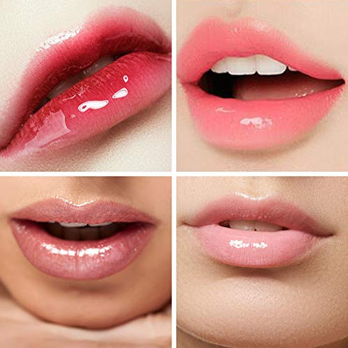 DELISOUL 20 Pieces Crystal Lip Masks Pink Collagen Lip Pads Sheet for Moisturizing, Remove Dead Skin, Anti-Wrinkle, Anti-Aging, Hydrating and Plump Your Lips