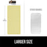 Gorilla Grip Patented Bath Tub and Shower Mat 35x16, Machine Washable, Extra Large Bathtub Mats with Drain Holes and Suction Cups to Keep Floor Clean, Soft on Feet, Bathroom Accessories, Yellow Opaque