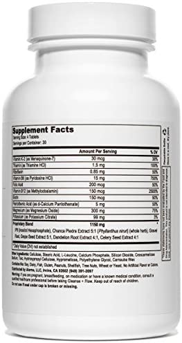 Kidney Cleanse Flow with Chanca Piedra aka Stone Breaker , IP6 , Gravel Root to Support Normal Kidney Function - ( 1 Bottle )