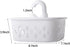 Portable Shower Tote Plastic Shower Caddy Basket Organizer with Handle for College, Dorm, Bathroom, Bedroom, Garden, White