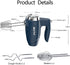 5-Speed 200W Electric Hand Mixer,with Eject Button,4 Stainless Steel Attachments(Beaters and Dough Hooks),for Whipping Cake, Cream,Dough,Cookies,Blue