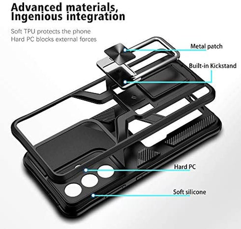 Asuwish Compatible with Samsung Galaxy S21 Ultra Glaxay S21ultra 5G Case and Tempered Glass Screen Protector Cover Stand Ring Holder Kickstand Cell Phone Cases for Gaxaly 21S S 21 21ultra G5 Black