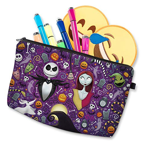 Cosmetic Bag MRSP Makeup bags for women,Small makeup pouch Travel bags for toiletries waterproof The Nightmare Before Christmas(52310)